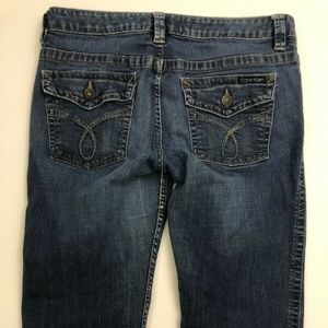Calvin Klein Jeans Sz14 Boot Cut Blue Denim Mid